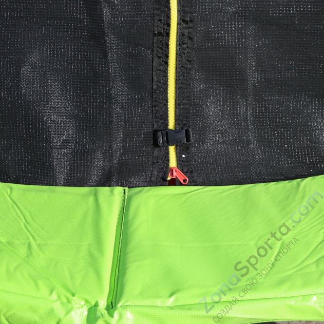 Батут DFC Jump 12ft складной, c сеткой, цвет apple green