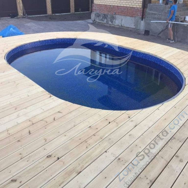 Бассейн Лагуна ТМ567 овальный вкапываемый 4,5 х 2,5 х 1,25 м