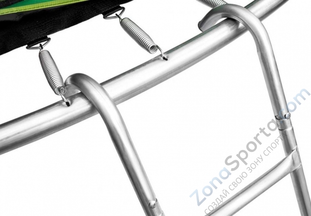 Батут Alpin 3,74 м с защитной сеткой и лестницей