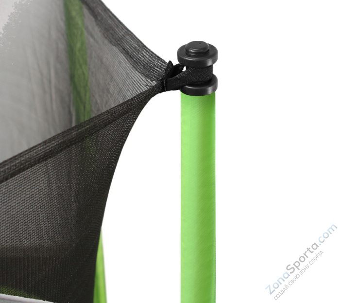 Батут Arland 12FT с внутренней страховочной сеткой и лестницей (Light green)