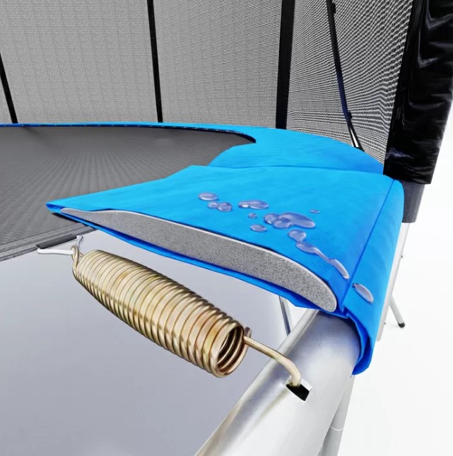 Батут Atlas Sport 435 см (14ft) Pro (усиленные опоры) Blue