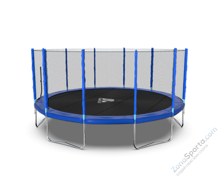 Батут DFC Trampoline Fitness с сеткой 16ft Синий