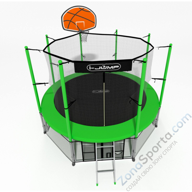 Батут i-Jump Basket 16ft green