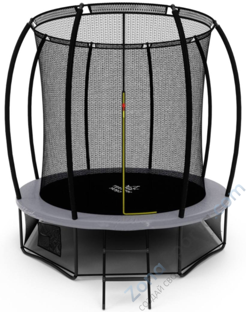 Батут Triumph Nord Премиальный Серый/Оранжевый 305 см