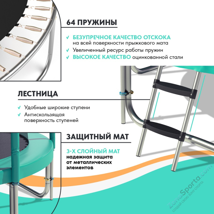 Батут Wallaby Jampy 10 FT Basketball