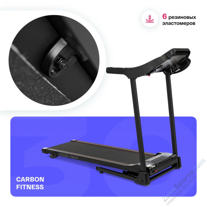 Беговая дорожка домашняя Carbon Fitness T306 New