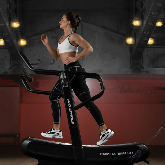 Беговая дорожка профессиональная инерционная механическая Bronze Gym T940M Caterpillar New Беговая дорожка профессиональная инерционная механическая Bronze Gym T940M Caterpillar New