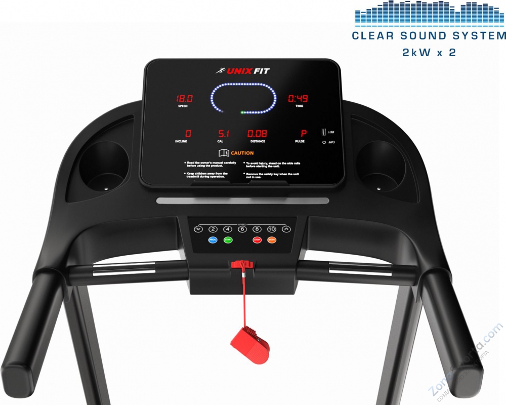 Беговая дорожка Unix Fit ST-630R Black