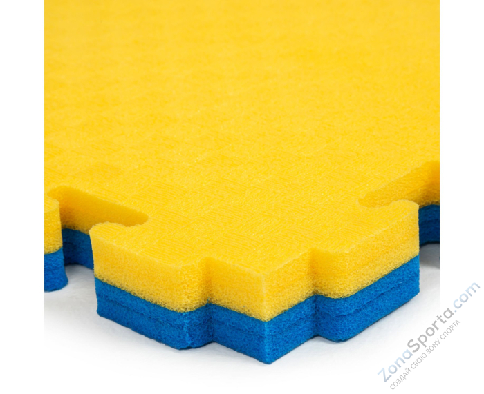 Будо-мат DFC, 100 x 100 см, 40 мм, цвет сине-жёлтый Будо-мат DFC, 100 x 100 см, 40 мм, цвет сине-жёлтый