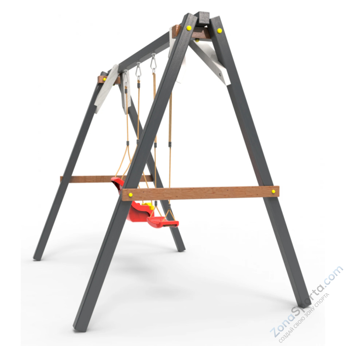 Деревянные качели Пикник 2 Ультра (качели для малышей качели долька) Деревянные качели Пикник 2 Ультра (качели для малышей качели долька)