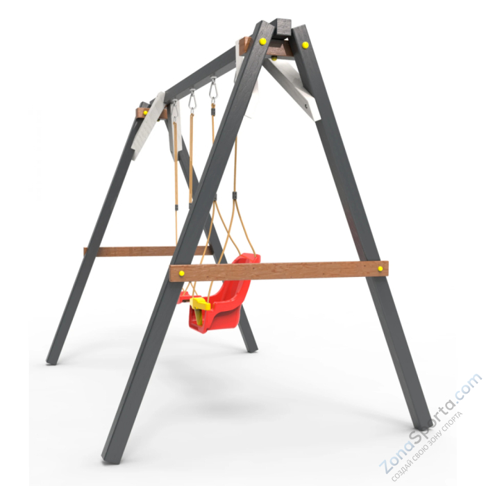 Деревянные качели Пикник 2 Ультра (качели для малышей качели долька) Деревянные качели Пикник 2 Ультра (качели для малышей качели долька)