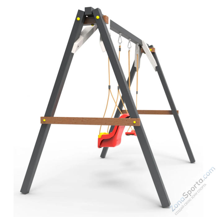 Деревянные качели Пикник 2 Ультра (качели для малышей качели долька) Деревянные качели Пикник 2 Ультра (качели для малышей качели долька)