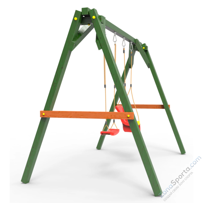 Деревянные качели Пикник 2 Вега (качели для малышей качели долька) Деревянные качели Пикник 2 Вега (качели для малышей качели долька)