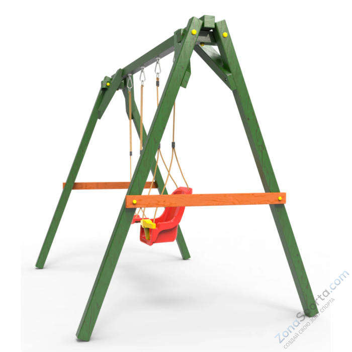 Деревянные качели Пикник 2 Вега (качели для малышей качели долька) Деревянные качели Пикник 2 Вега (качели для малышей качели долька)