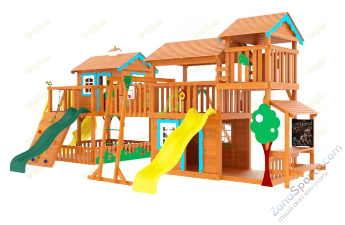 Детская деревянная площадка IgraGrad Домик 6 Совенок