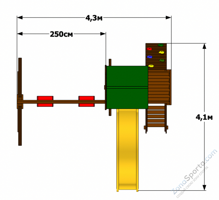 Детская площадка Мельница классик