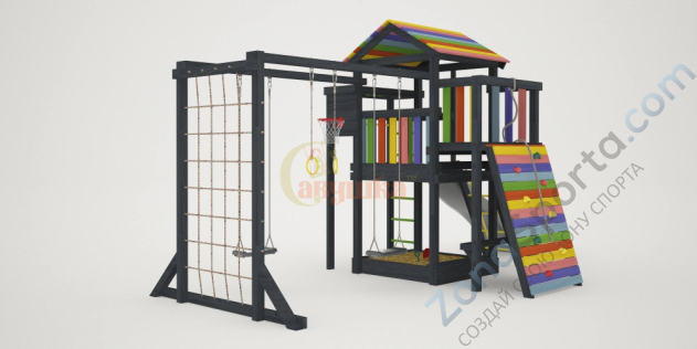 Детская площадка Савушка 4 (Black Edition)