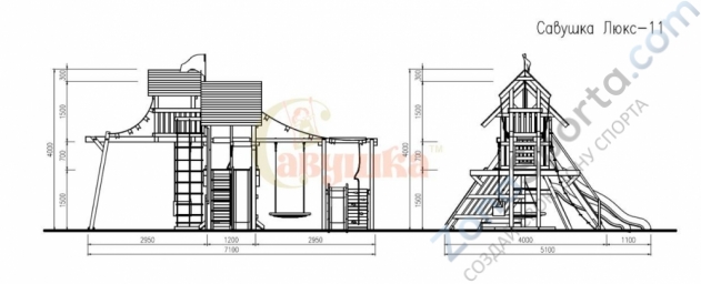Детская площадка Савушка Люкс 11