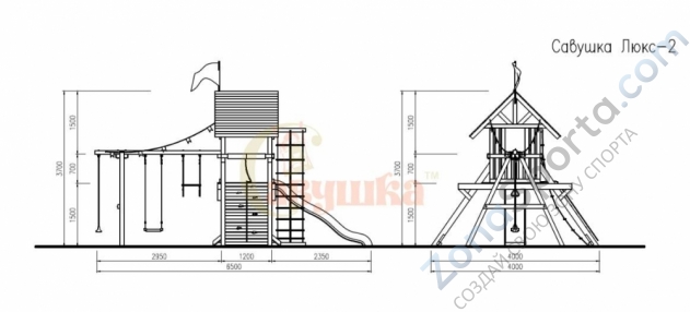 Детская площадка Савушка Люкс 2