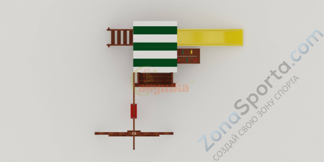 Детская площадка Савушка Мастер 1 (Махагон)