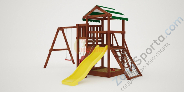 Детская площадка Савушка Мастер 2 (Махагон) 4 сезона