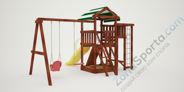 Детская площадка Савушка Мастер 3 (Махагон)