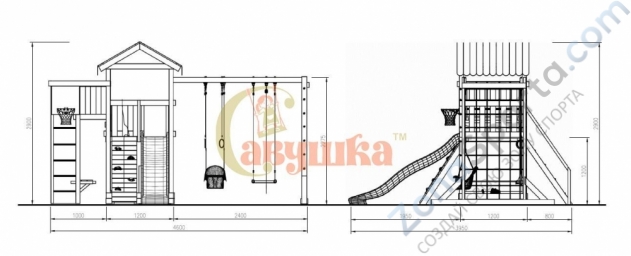 Детская площадка Савушка Мастер 4