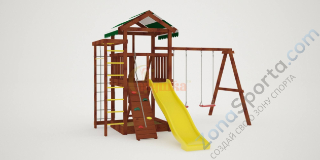 Детская площадка Савушка Мастер 5 (Махагон) 4 сезона