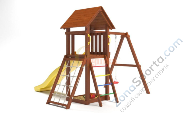 Детская площадка Савушка Мастер 7 (Махагон)