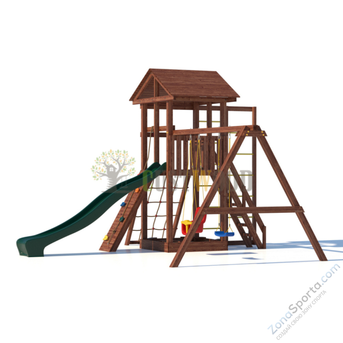 Детская деревянная игровая площадка для улицы дачи CustWood Active 6