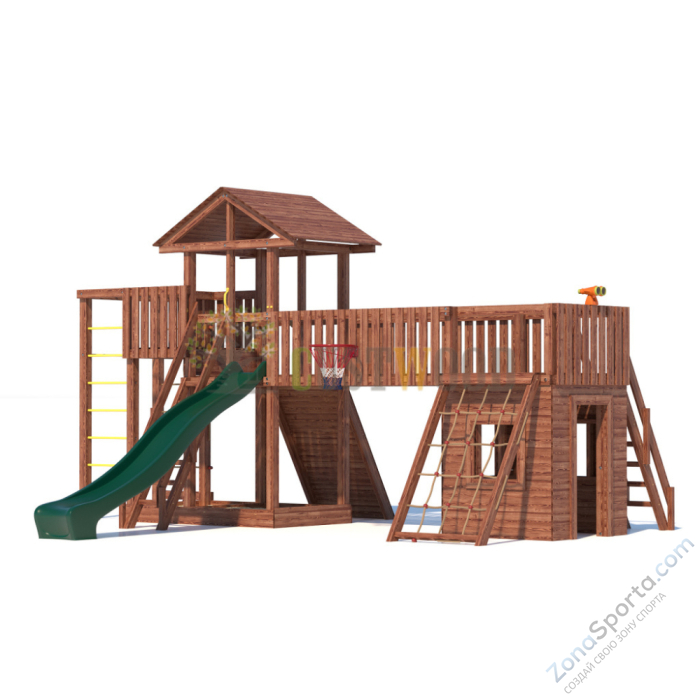 Детская деревянная игровая площадка для улицы дачи CustWood Active 12