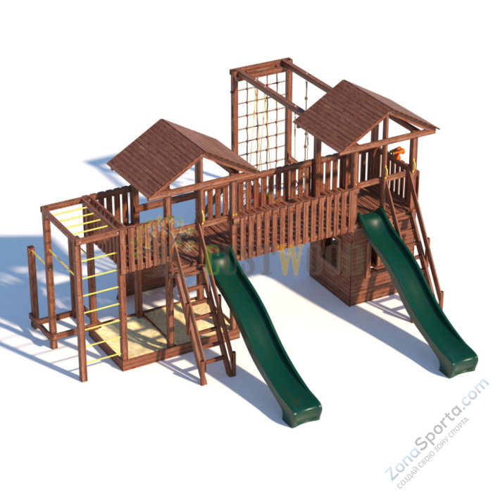 Детская деревянная игровая площадка для улицы дачи CustWood Active 13