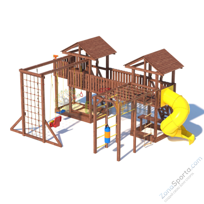 Детская деревянная игровая площадка для улицы дачи CustWood Active 14