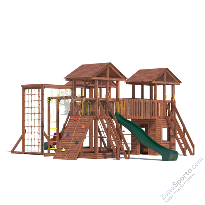 Детская деревянная игровая площадка для улицы дачи CustWood Active 15