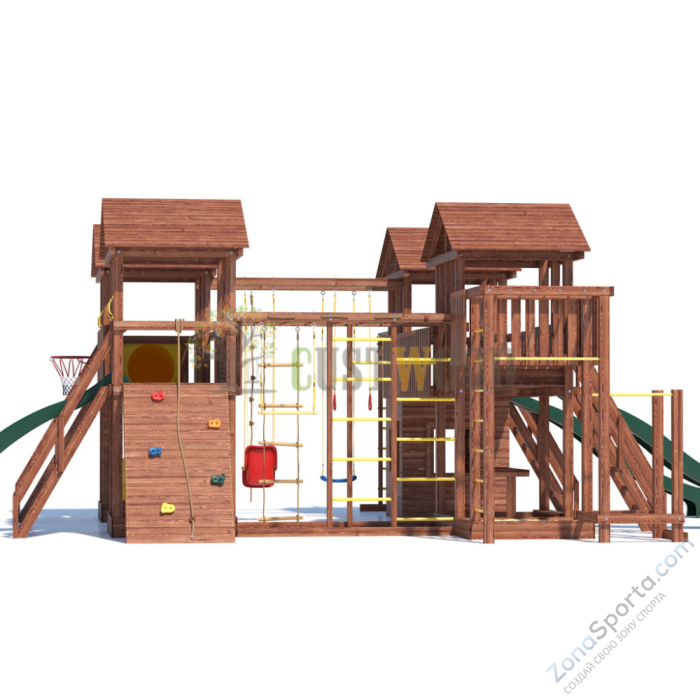 Детская деревянная игровая площадка для улицы дачи CustWood Active 16