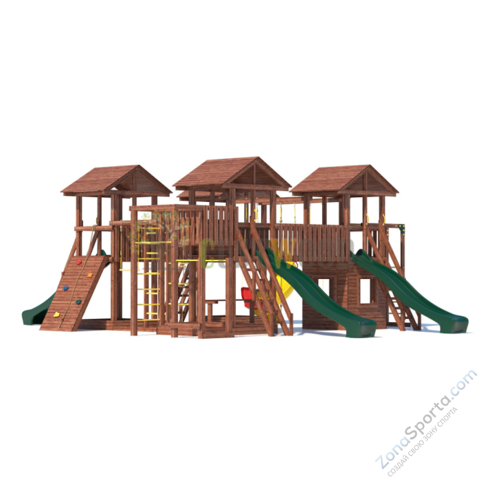 Детская деревянная игровая площадка для улицы дачи CustWood Active 16