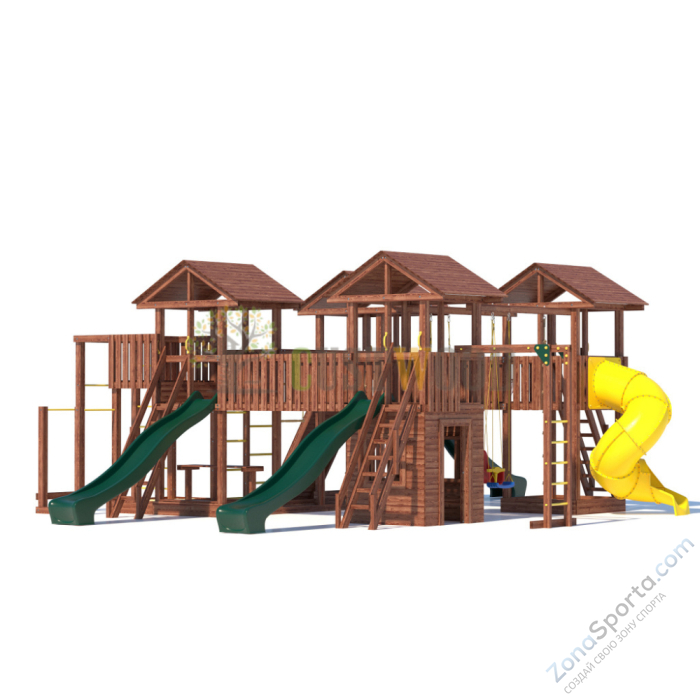 Детская деревянная игровая площадка для улицы дачи CustWood Active 16