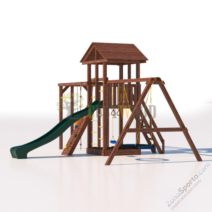 Детская деревянная игровая площадка для улицы дачи CustWood Active 5