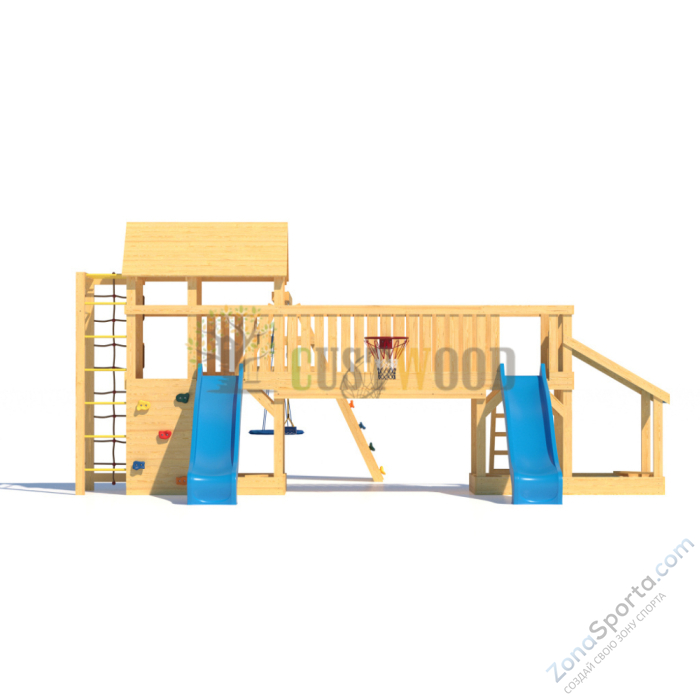 Детская деревянная игровая площадка для улицы дачи CustWood Scout S12