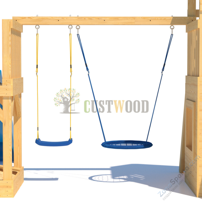 Детская деревянная игровая площадка для улицы дачи CustWood Scout S9