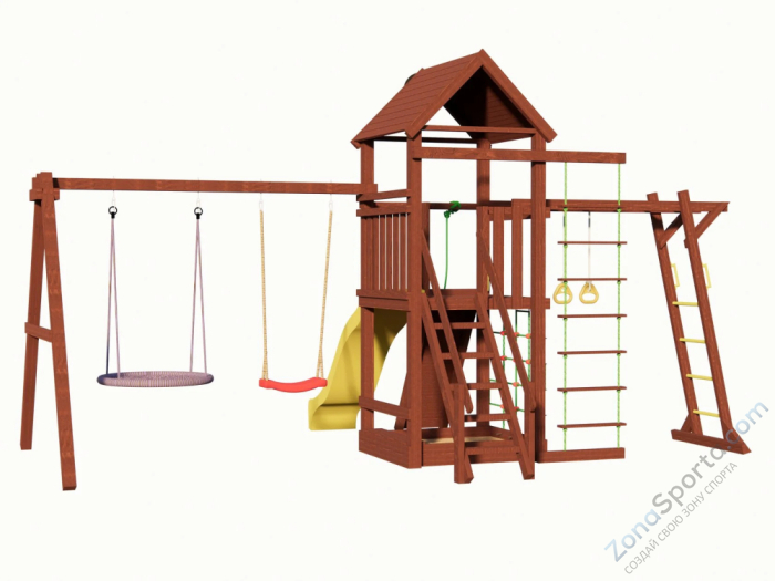 Детская деревянная площадка Smile Big Net Grab