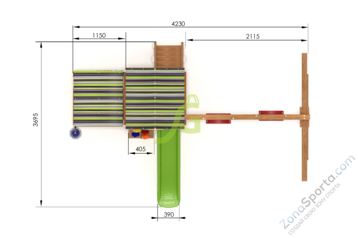 Детская игровая площадка IgraGrad В5