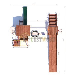 Детская площадка CustWood All-Season 5 (круглый год)