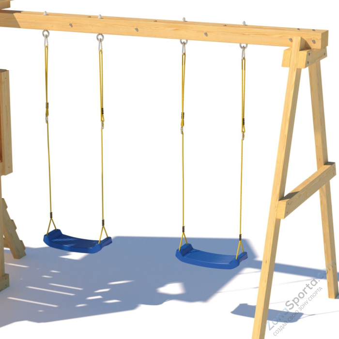 Детская площадка CustWood Junior J3 с деревянной крышей 