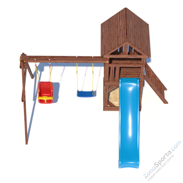 Детская площадка CustWood Scout SC2 с деревянной крышей