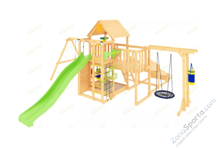 Детская площадка IgraGrad Крафт Pro 2 с зимней горкой