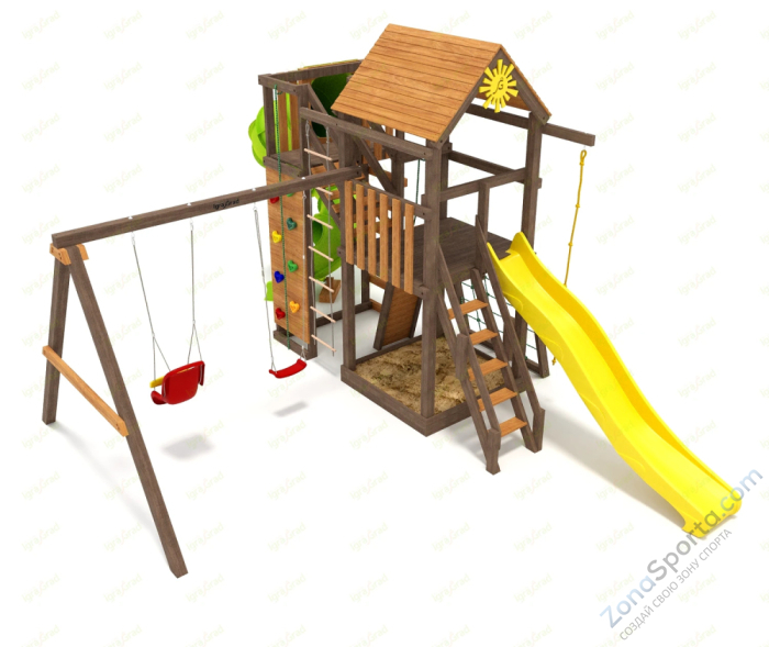 Детская площадка IgraGrad Панда Фани Gride с трубой 2,1м