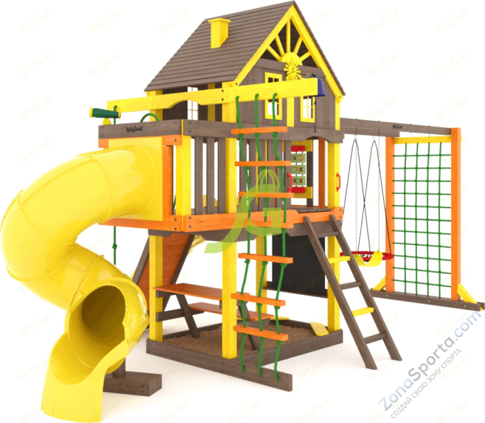 Детская площадка IgraGrad Шато с трубой (Домик) мод.2