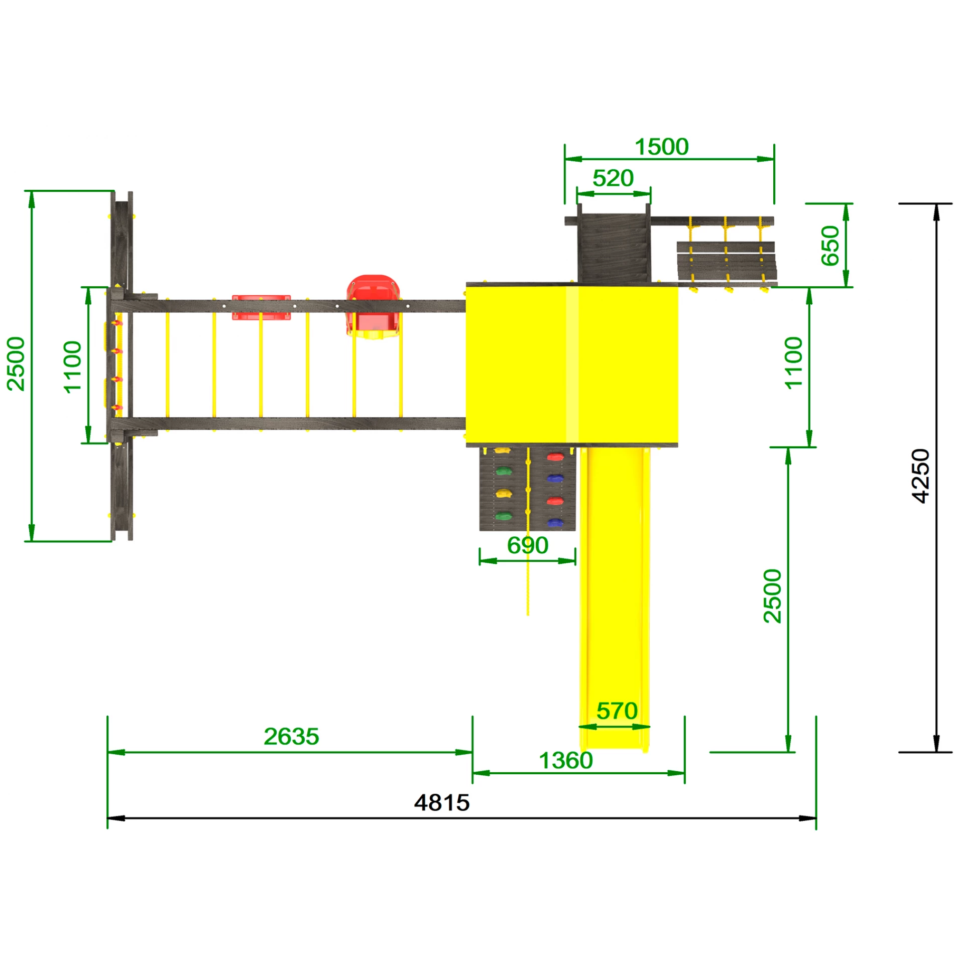 Детская площадка Пикник Black Руфер