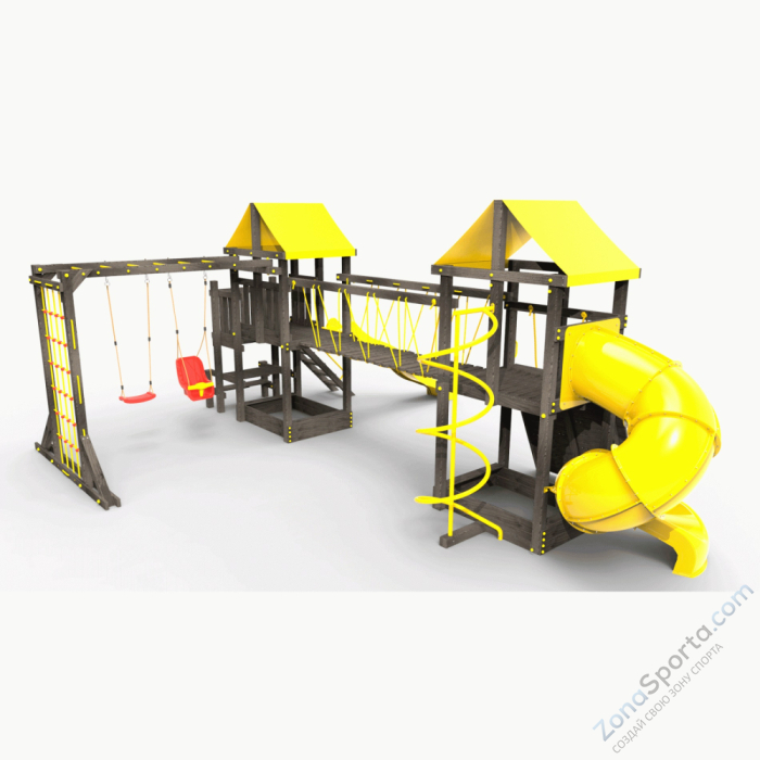 Детская площадка Пикник Black Кракен с трубой